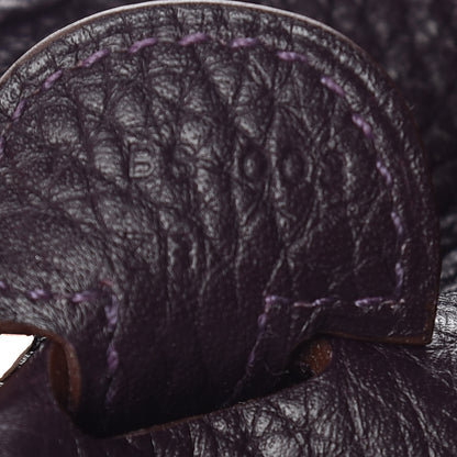 Hermes Taurillon Clemence Evelyne III PM Raisin 9 of 10