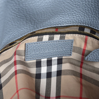 Burberry London Grainy Calfskin Medium Cale Hobo Storm Grey 6 of 8