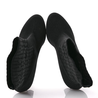 Louis Vuitton Monogram Stretch Fabric Silhouette Ankle Boots 37 Black 2 of 8