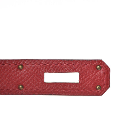 Hermes Epsom Kelly Sellier 32 Rouge Casaque 29 of 35