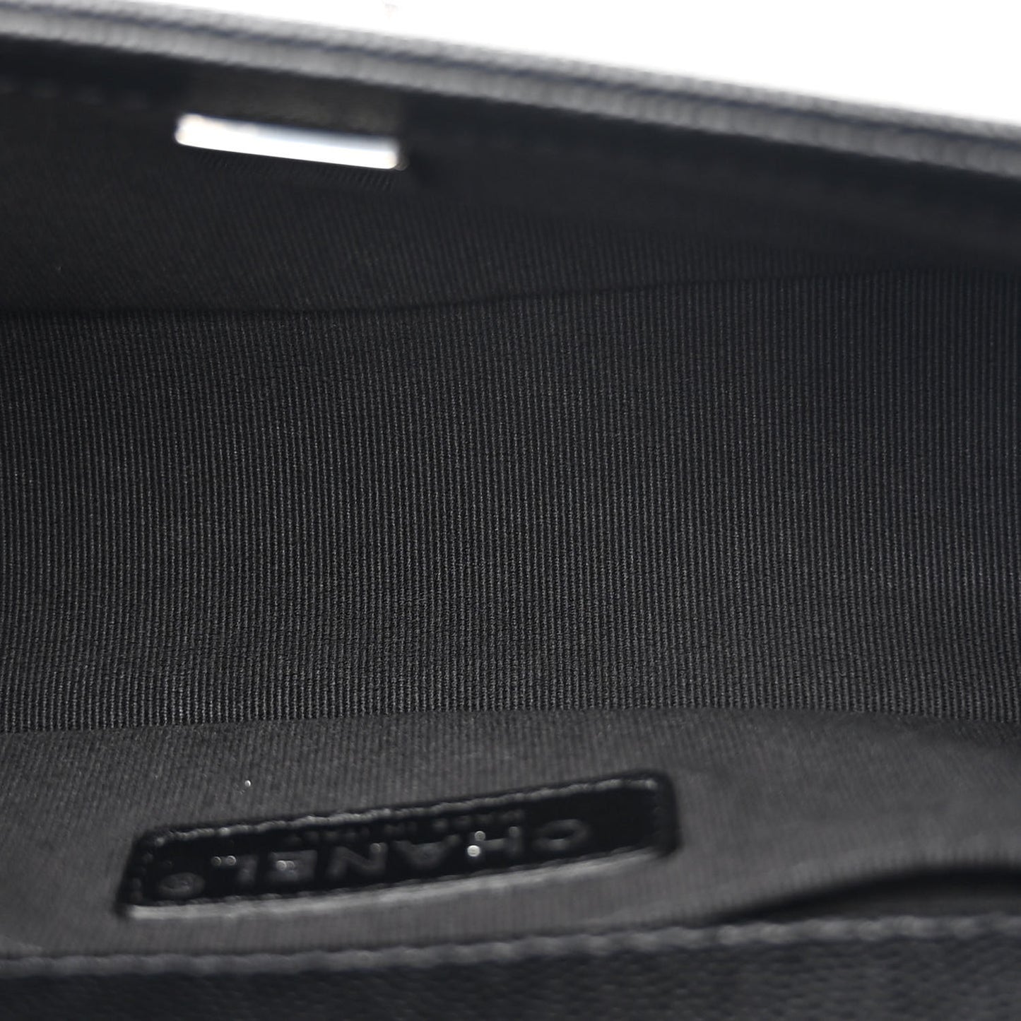 Caviar Quilted Small Boy Flap Black
