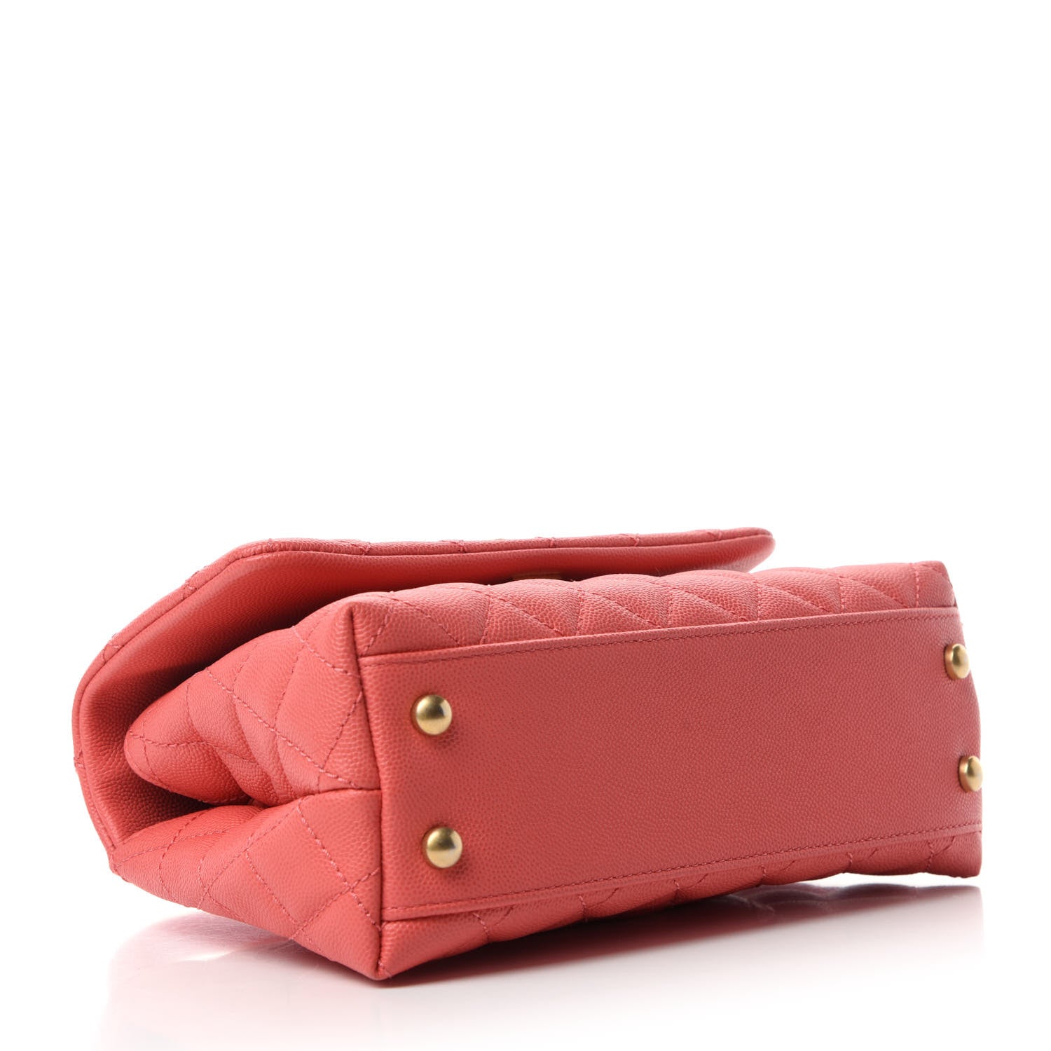 Chanel Caviar Quilted Mini Coco Handle Flap Pink 4 of 10