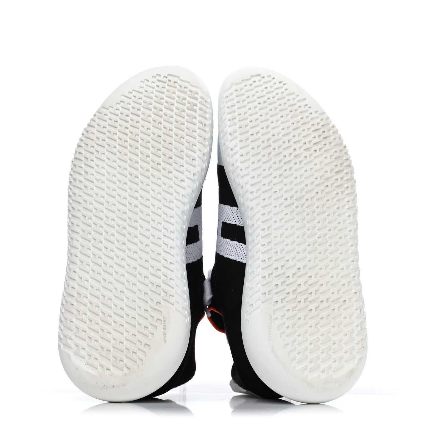 Knit Suede Goatskin Womens Crew Sneakers 37.5 Black White