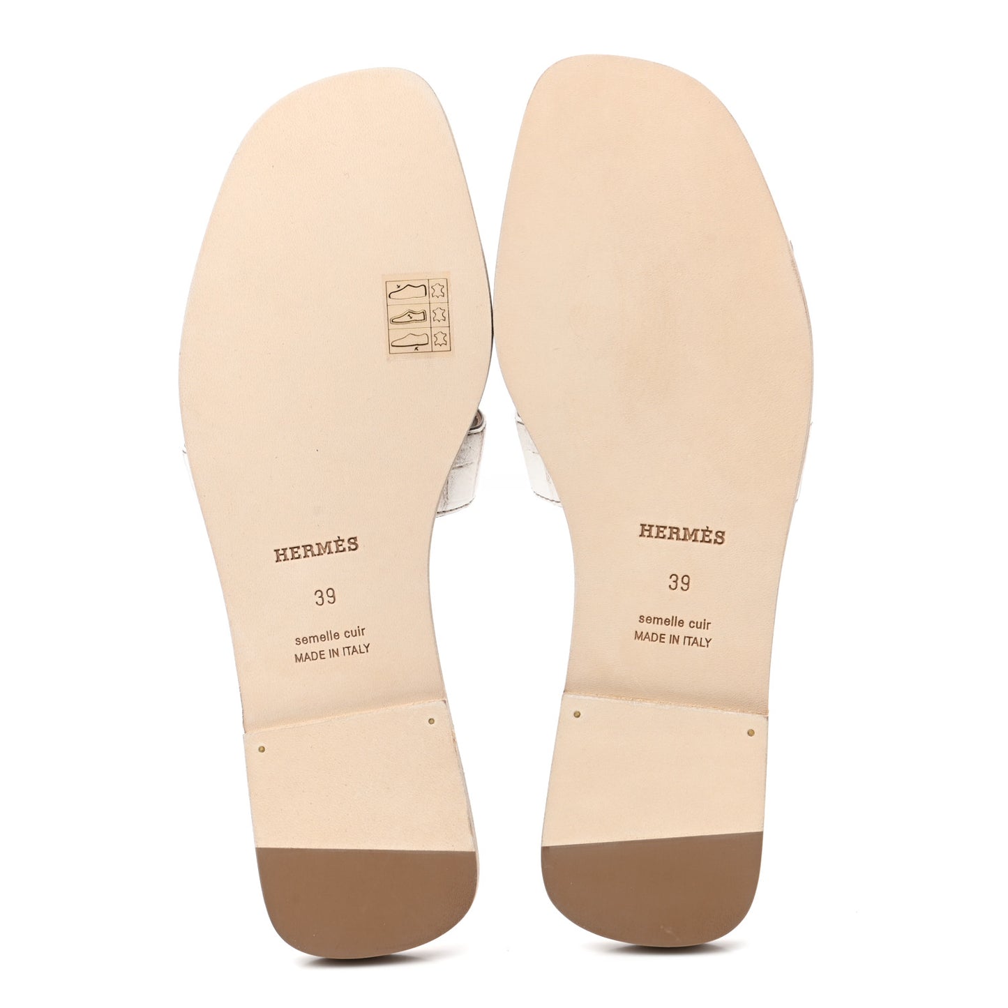 Matte Niloticus Crocodile Himalaya Oran Sandals 39 Blanc