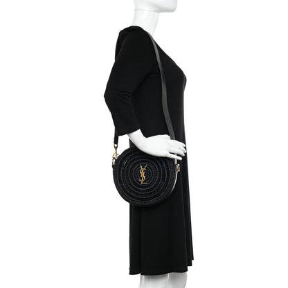 Saint Laurent Raffia Sac Round Black 2 of 10