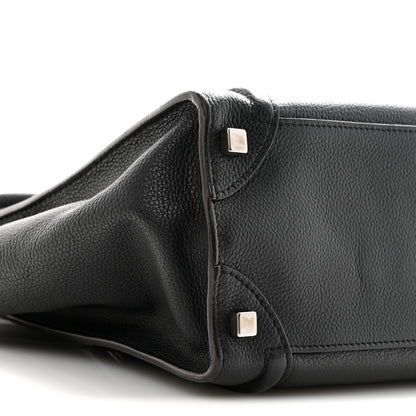 Celine Drummed Calfskin Micro Luggage Black Black 8 of 11
