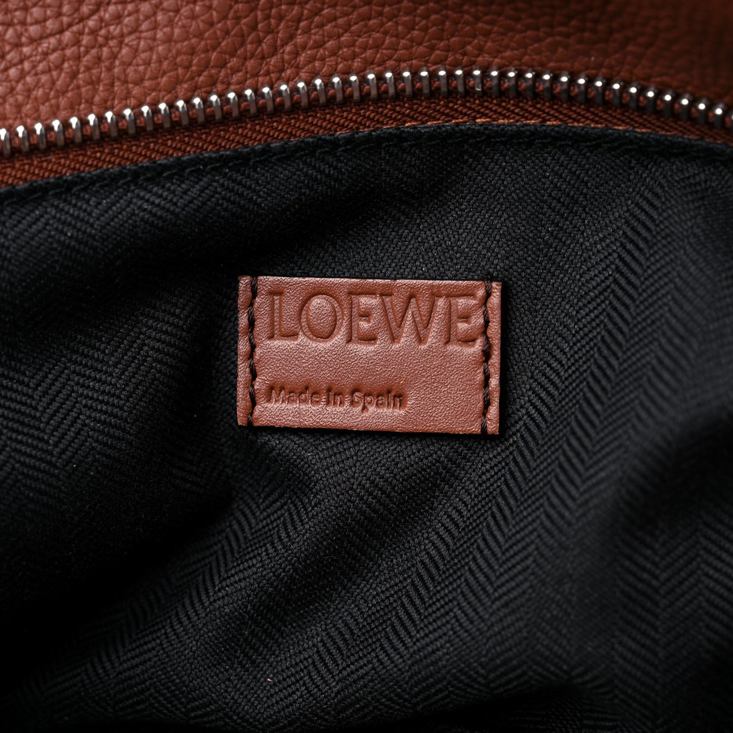 Calfskin Large Puzzle Bag Brown
