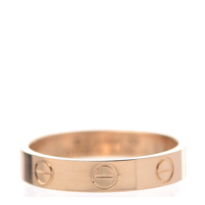 Cartier 18K Yellow Gold 3.5mm LOVE Wedding Band Ring 53 6.25 1 of 4