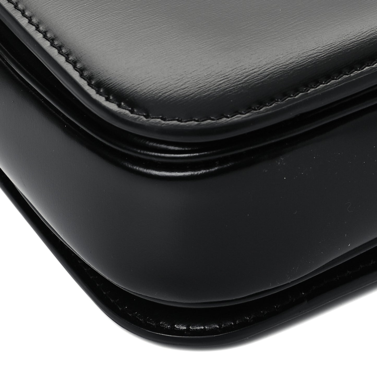 Shiny Calfskin Medium Triomphe Black