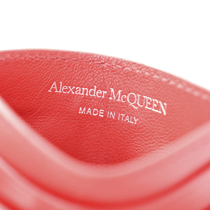 Alexander McQueen Lambskin Quilted Skull Card Holder Pastel Pink 6 of 9