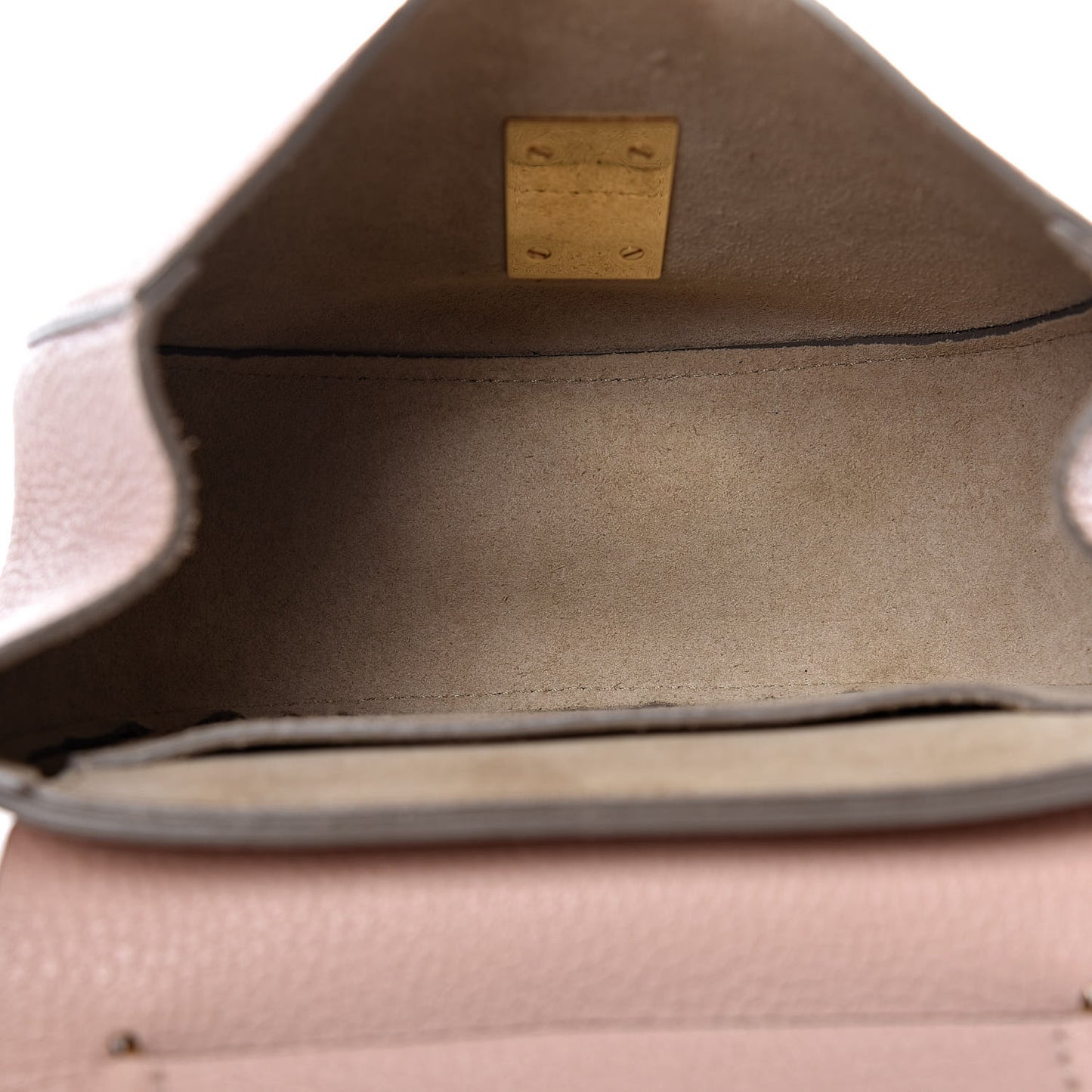Grained Lambskin Mini Drew Shoulder Bag Cement Pink