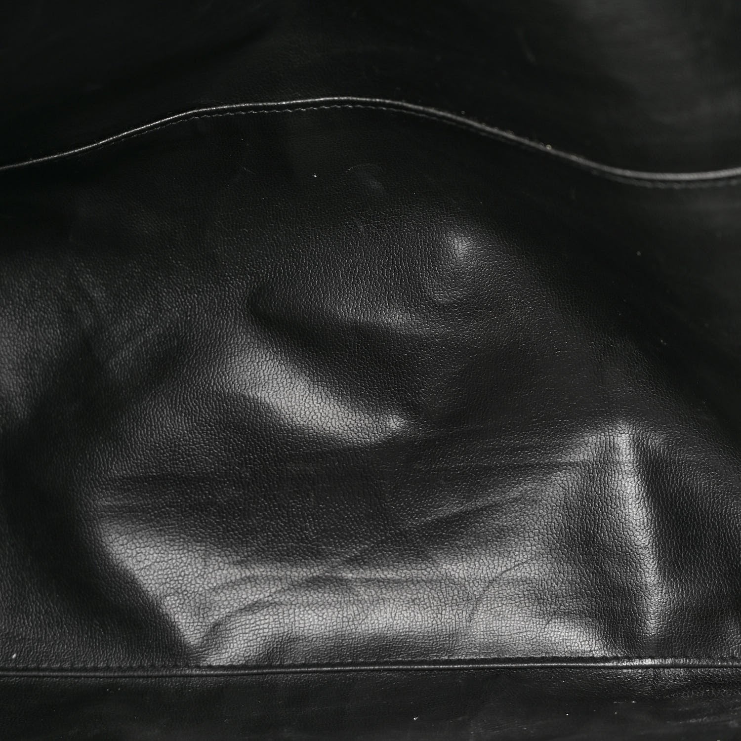 Chanel Calfskin Stitched XL Weekender Black 6 of 15