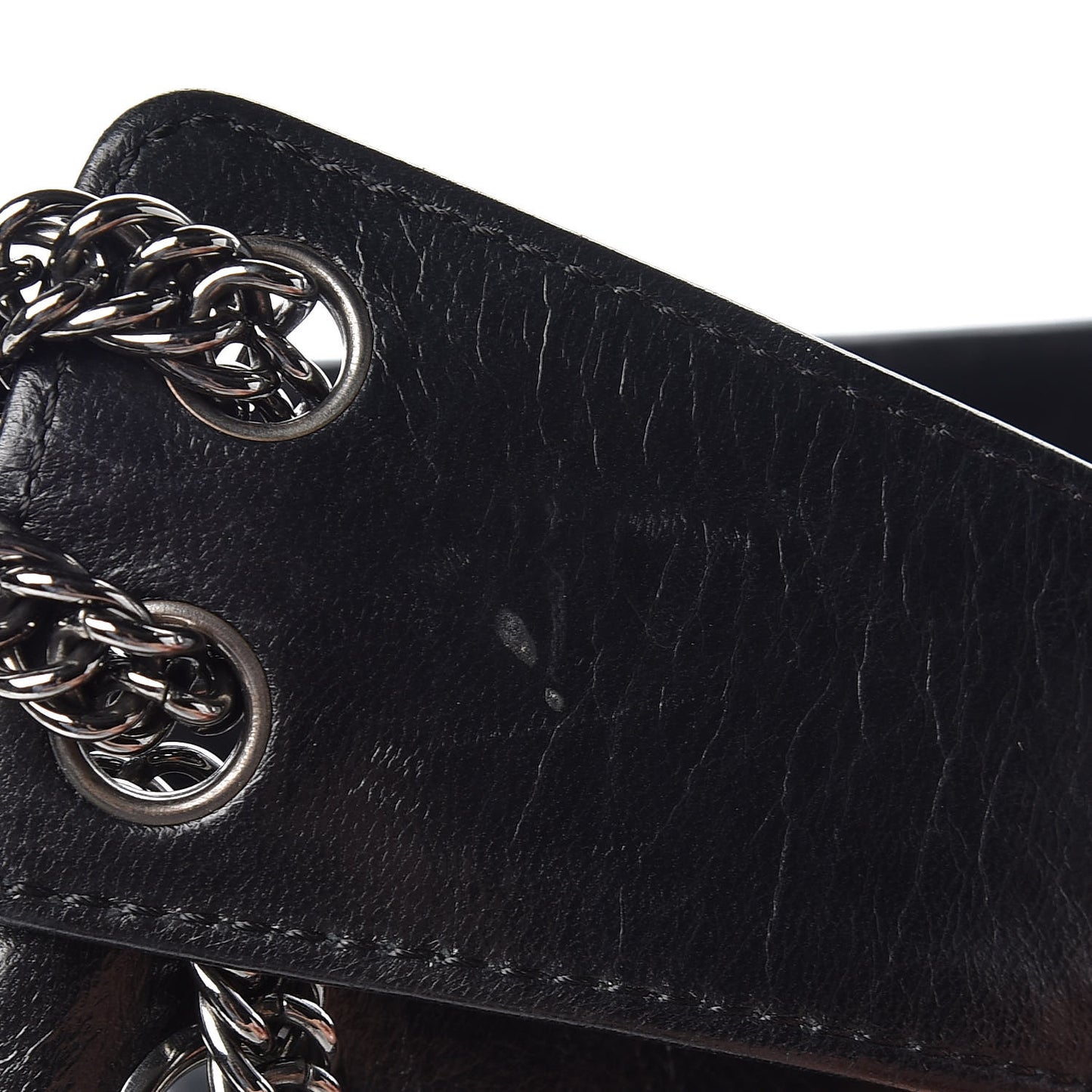 Lambskin Square Stitched Lax Accordion Shoulder Bag Black