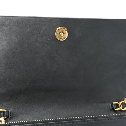 Saint Laurent Smooth Calfskin Classic Monogram Kate Tassel Chain Wallet Black 11 of 15