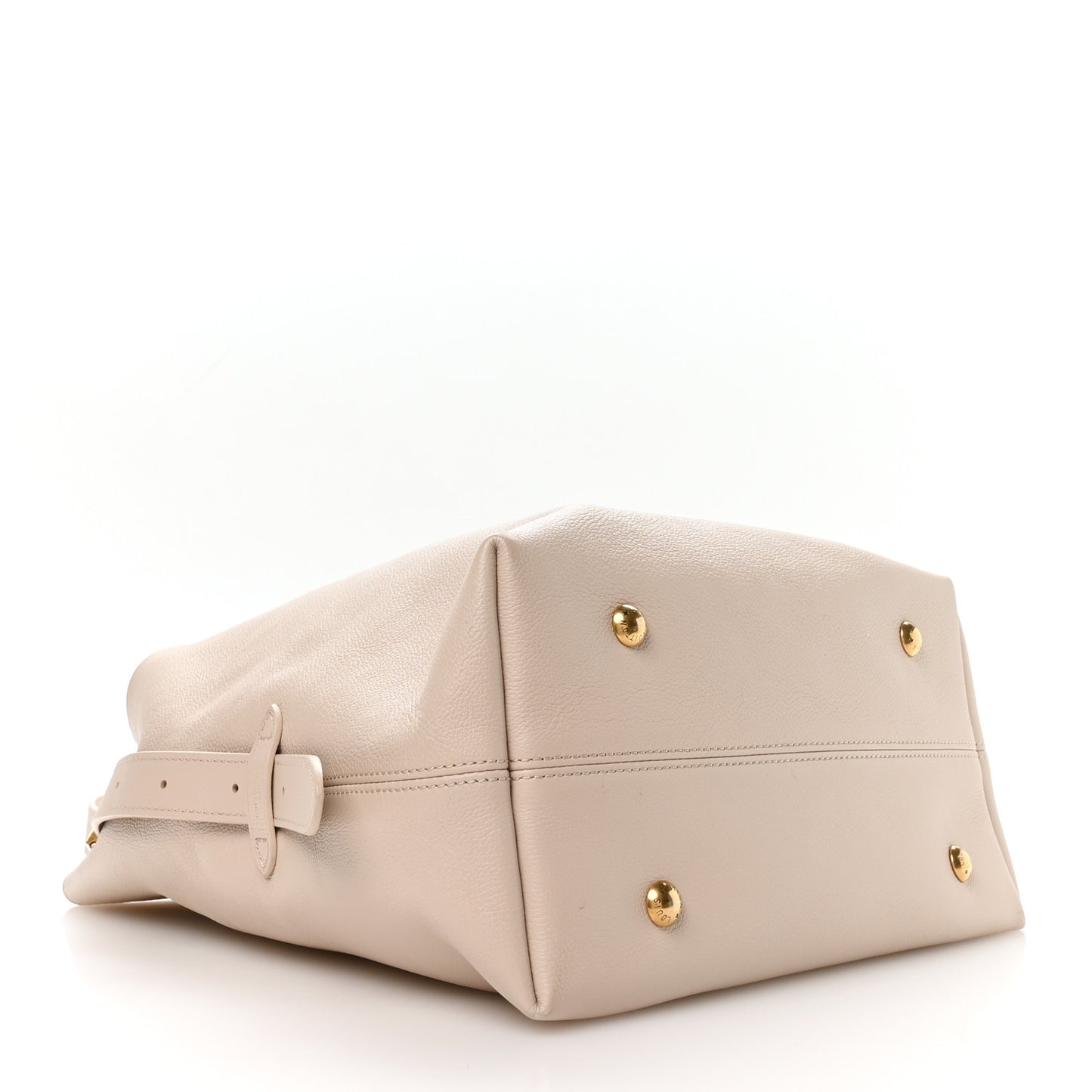 Grained Calfskin Low Key Hobo MM Limestone