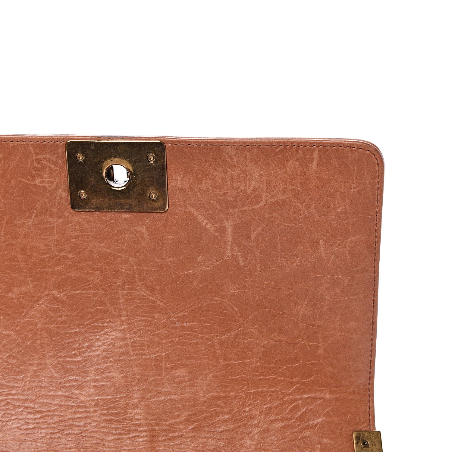 Chanel Calfskin Quilted Medium Boy Flap Light Brown 8 of 19