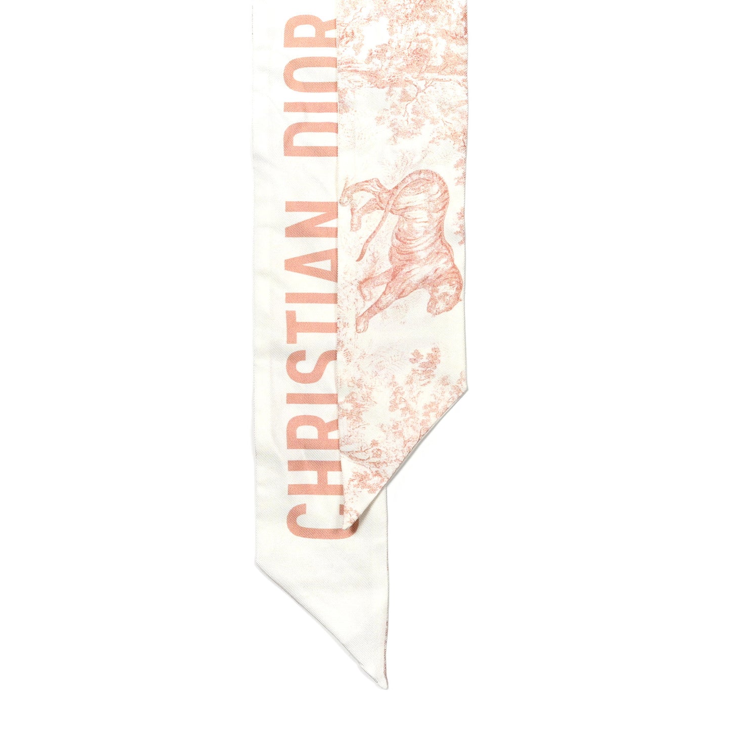 Silk Toile De Jouy Mitzah Scarf Pink