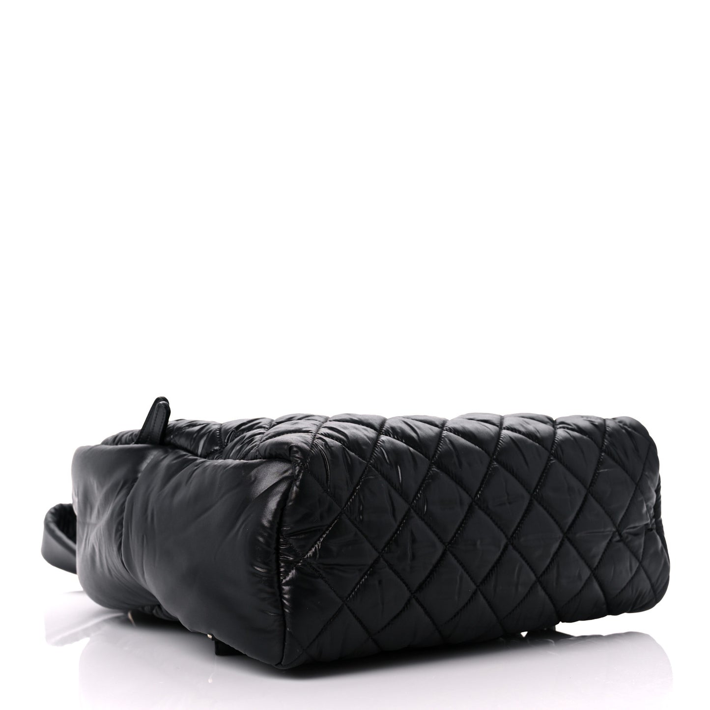 Nylon Quilted Coco Cocoon Backpack Black