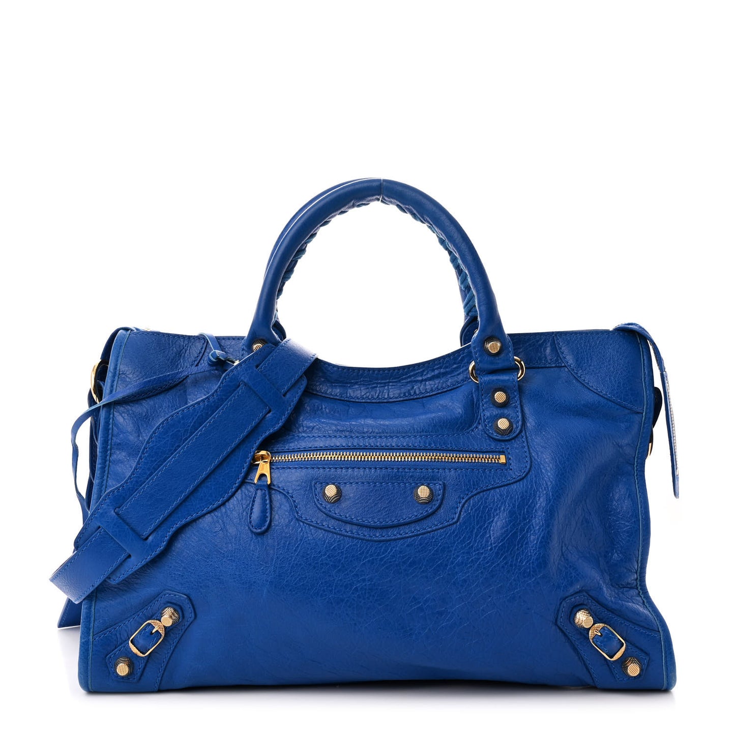 Agneau Giant 12 Gold Hardware City Bleu Lazuli