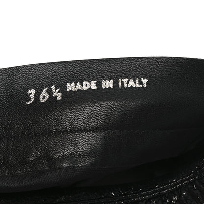 Miu Miu Nappa Stretch Knee High Heel Boot 36.5 Black 10 of 10