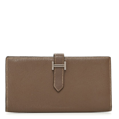Hermes Epsom Bearn Gusset Wallet Etoupe 1 of 12