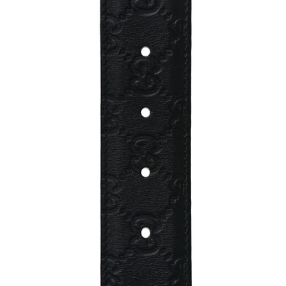 Gucci Guccissima Interlocking G 37mm Belt 80 32 Black 4 of 4