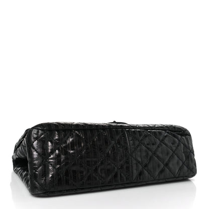 Chanel Metallic Calfskin Striped 2.55 Reissue 227 Flap Black 4 of 10