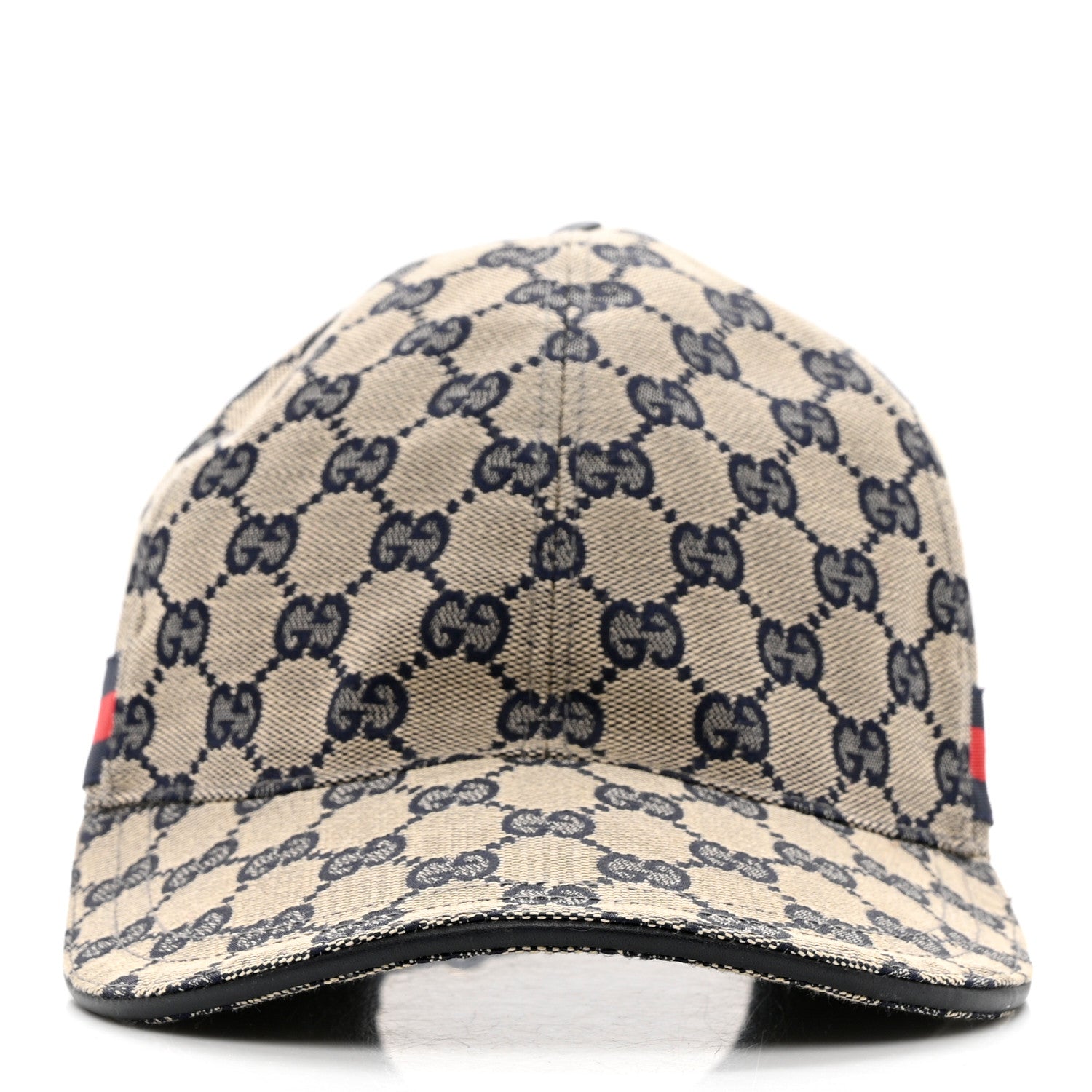 Gucci Monogram Web Baseball Hat M Beige Blue 3 of 13