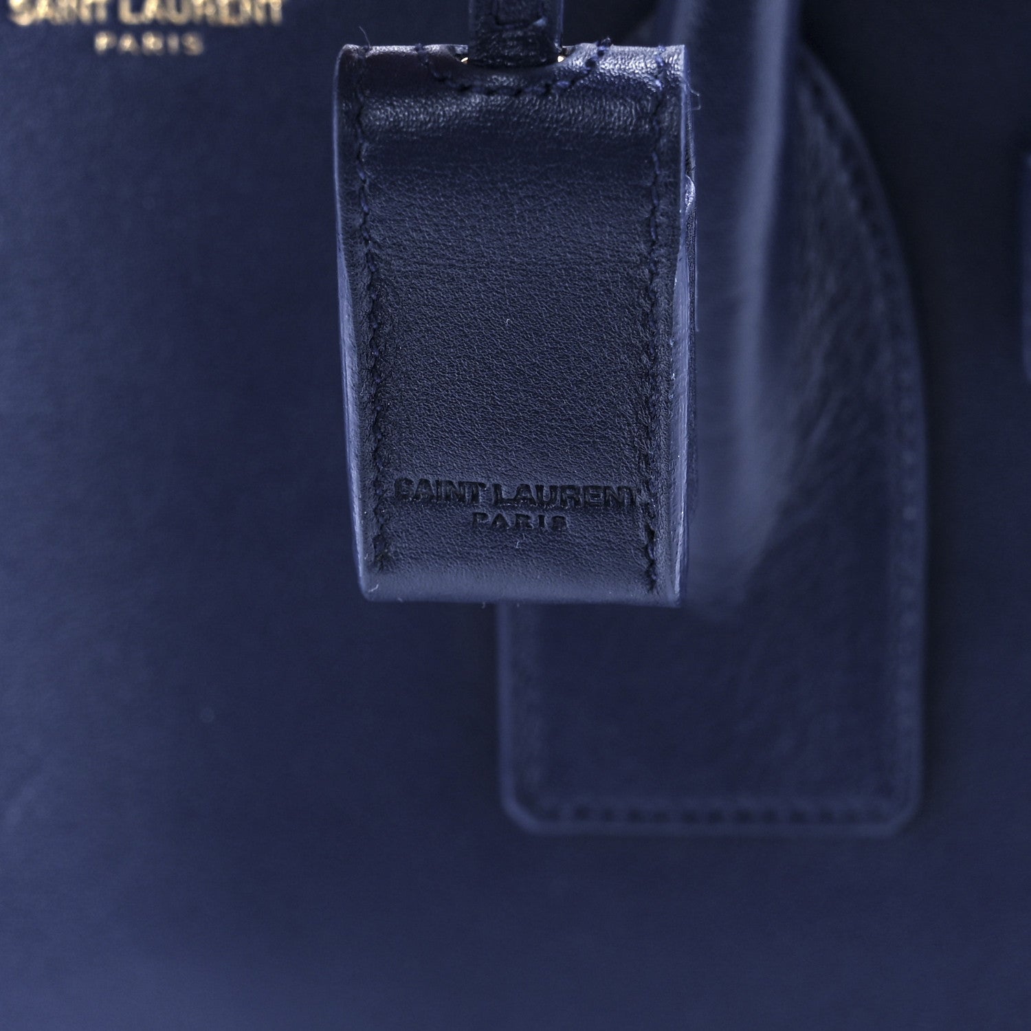 Saint Laurent Calfskin Small Sac De Jour Marine 9 of 11