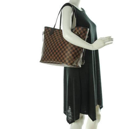 Louis Vuitton Damier Ebene Neo Neverfull MM Rose Ballerine 2 of 8
