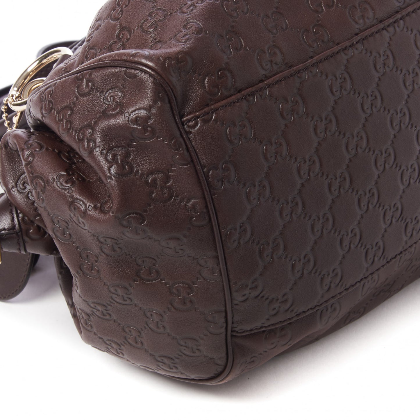 Guccissima Medium Sukey Boston Chocolate