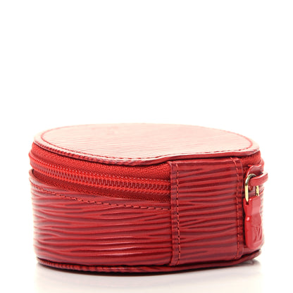 Louis Vuitton Epi Ecrin Bijoux 10cm Jewelry Box Case Red 3 of 7