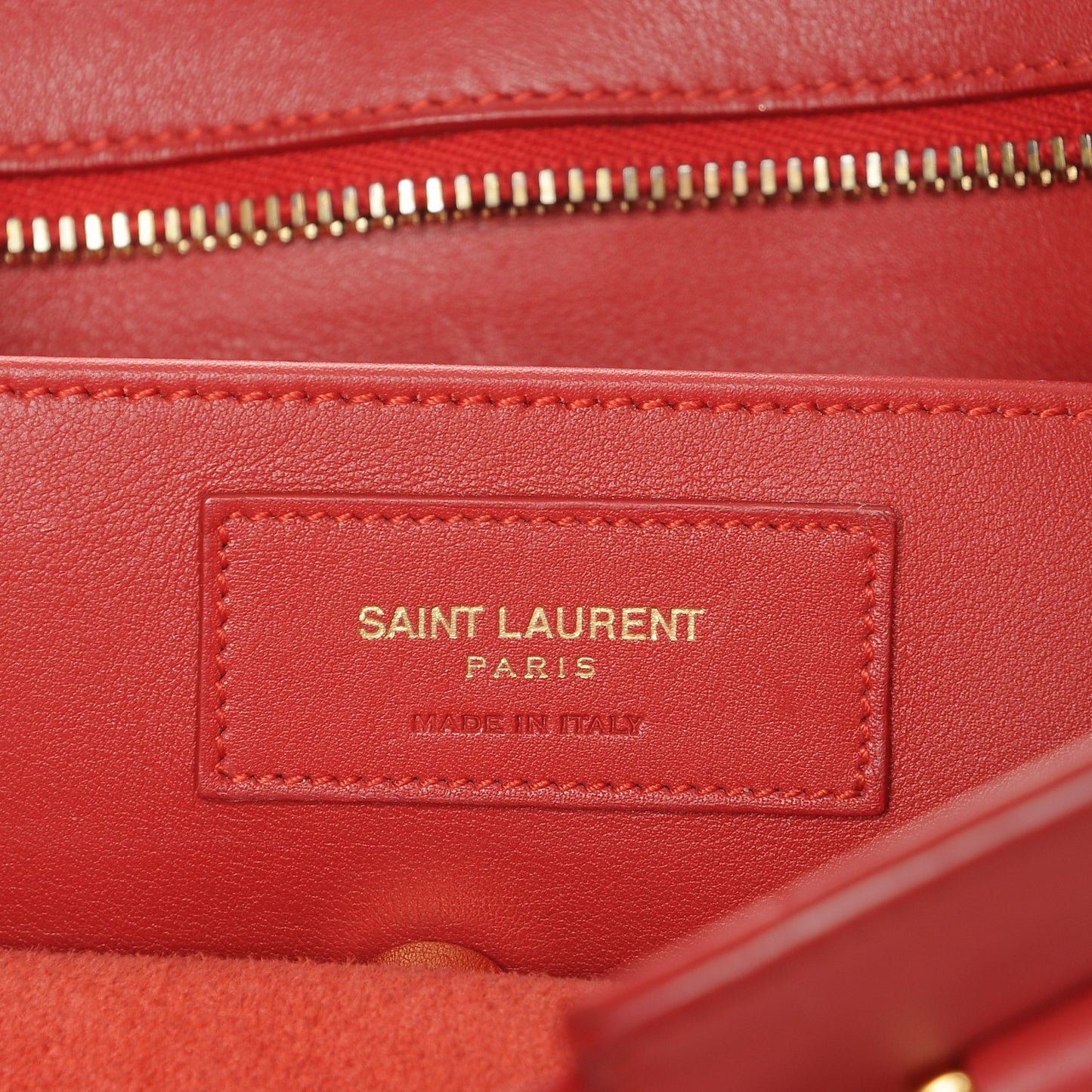 Calfskin Baby Monogram Cabas Red