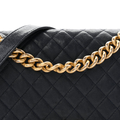 Chanel Caviar Quilted Medium Boy Flap Navy 7 of 10
