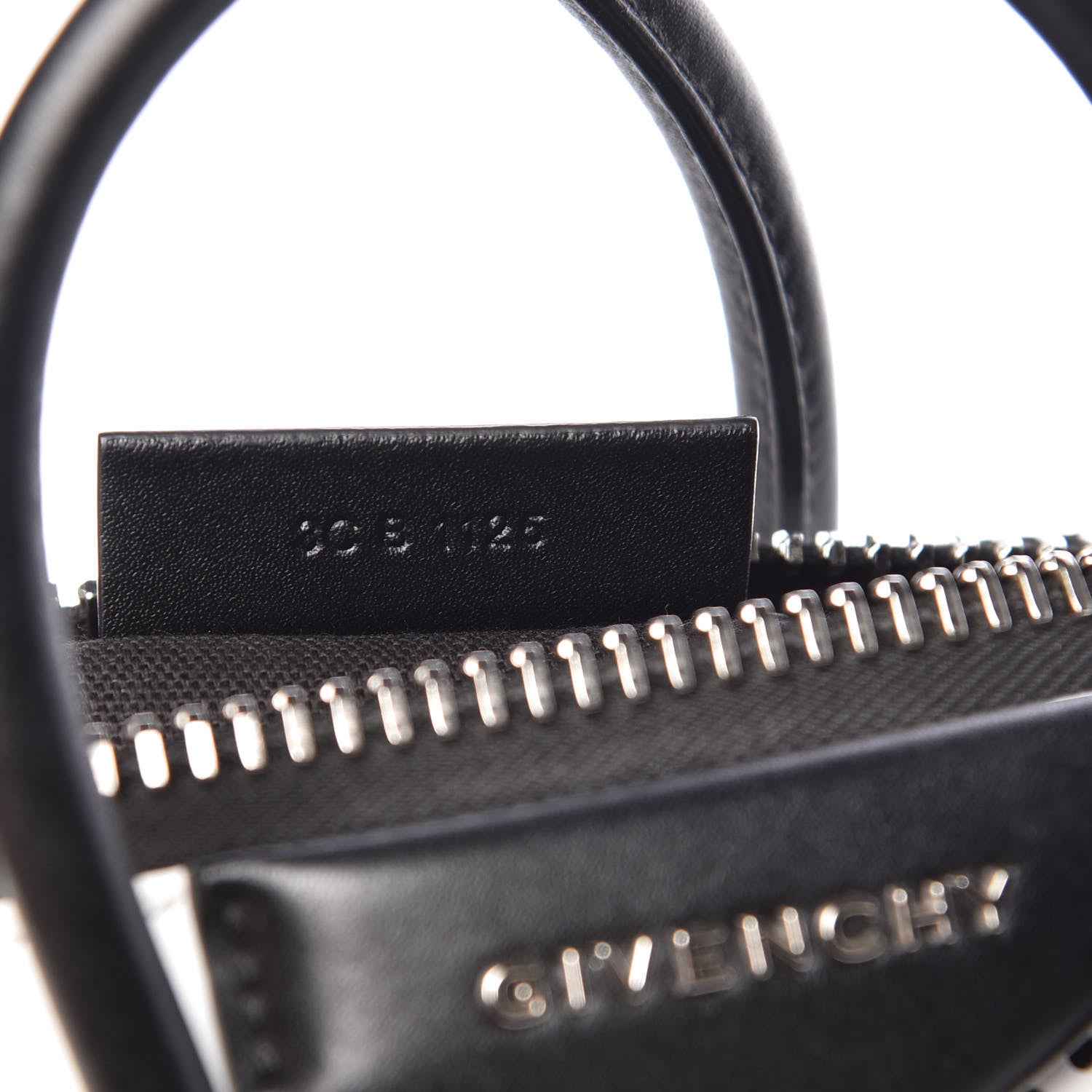 Givenchy Calfskin Brogue Mini Antigona Black White 9 of 11