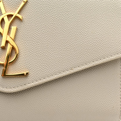 Saint Laurent Grain De Poudre Monogram Uptown Chain Wallet Crema Soft 8 of 11