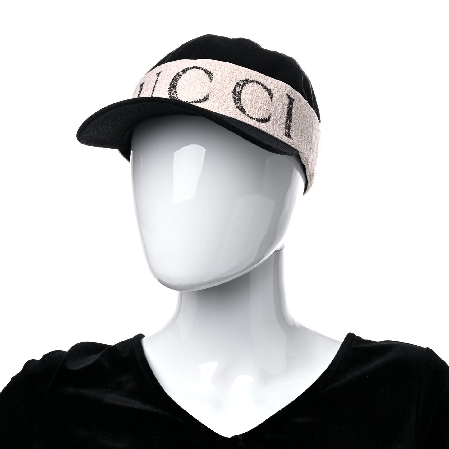 Gabardine Gucci Headband Baseball Hat L Black