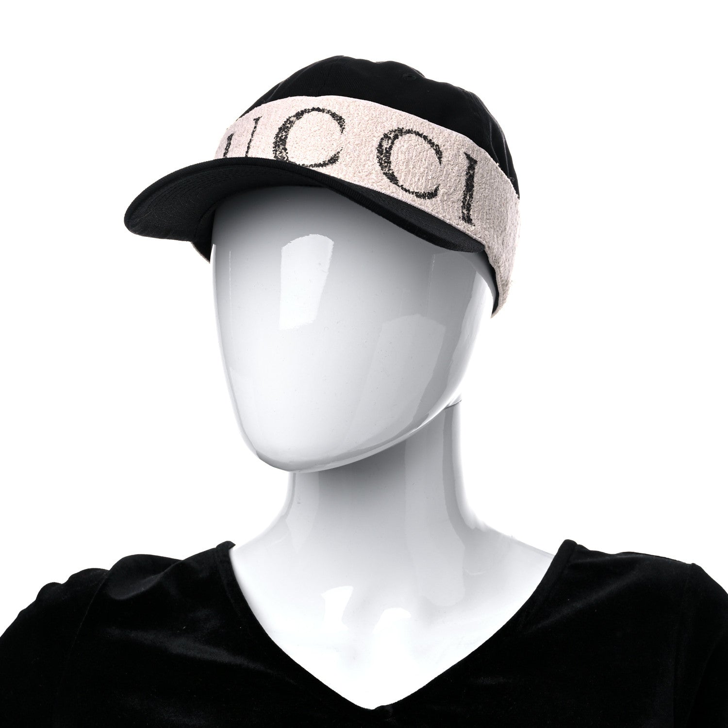 Gucci Gabardine Gucci Headband Baseball Hat L Black 3 of 10