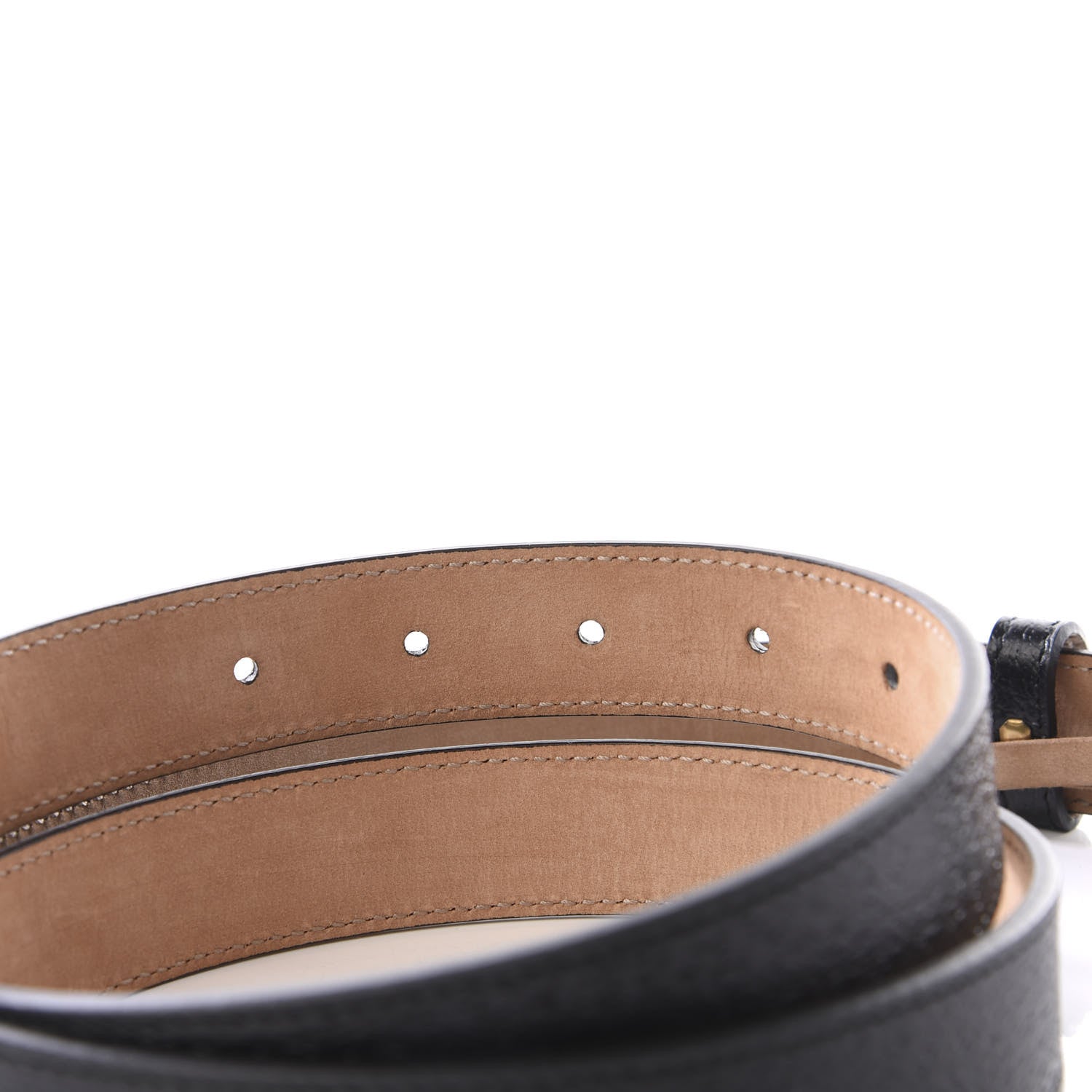 Gucci Calfskin Framed Double G Belt 100 40 Black 4 of 5