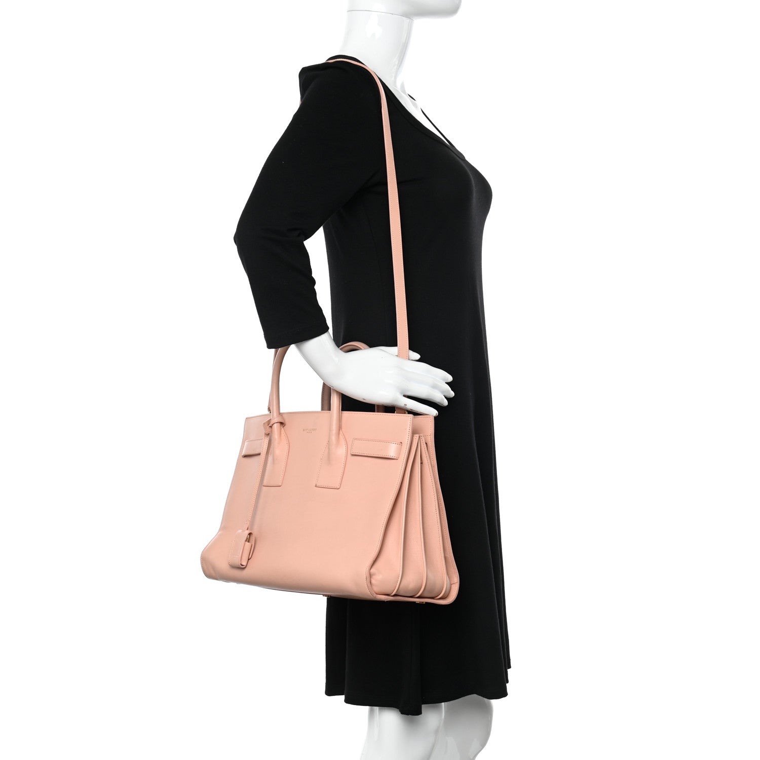 Saint Laurent Grained Calfskin Small Sac De Jour Light Blush 2 of 11