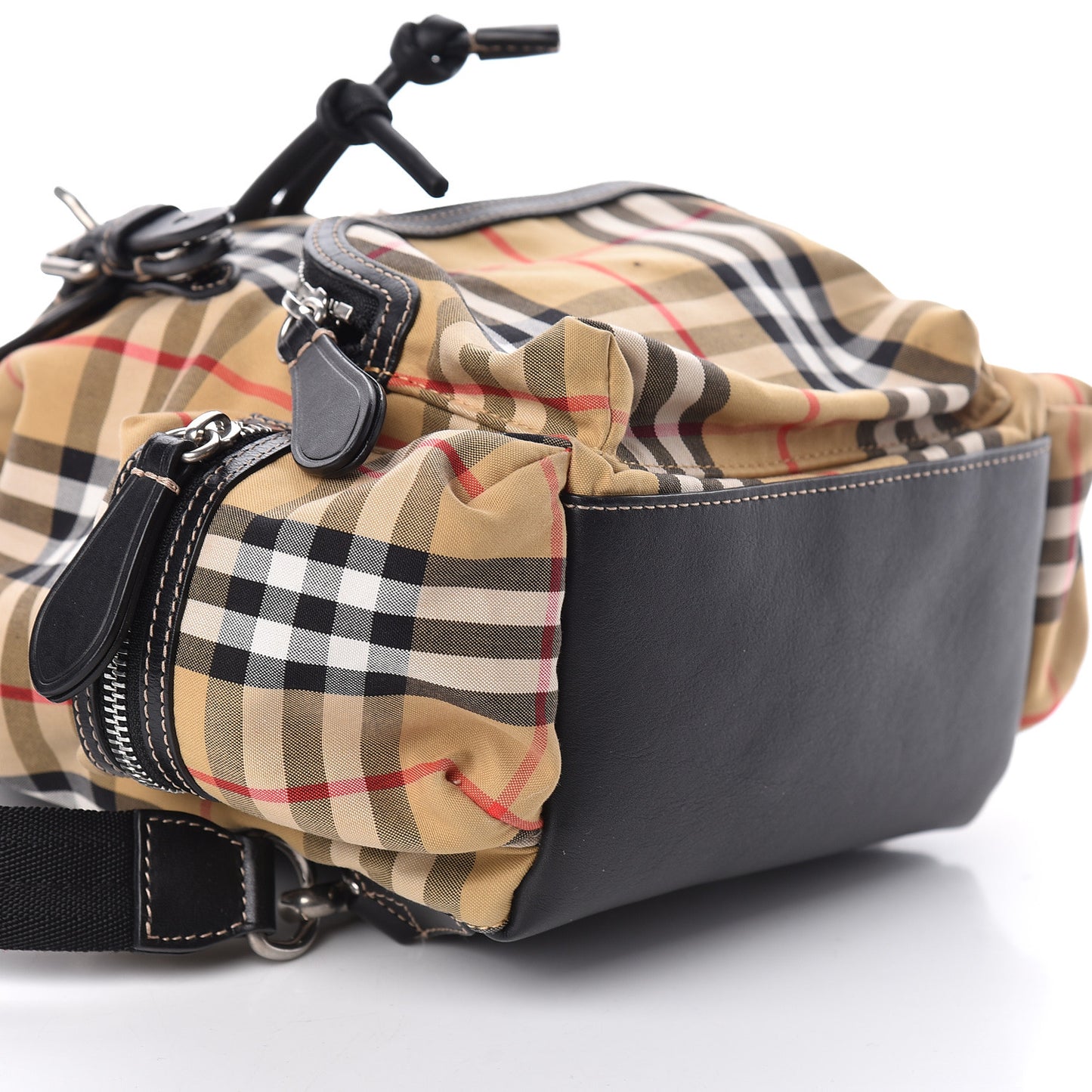 Vintage Check Small Rucksack Backpack Antique Yellow