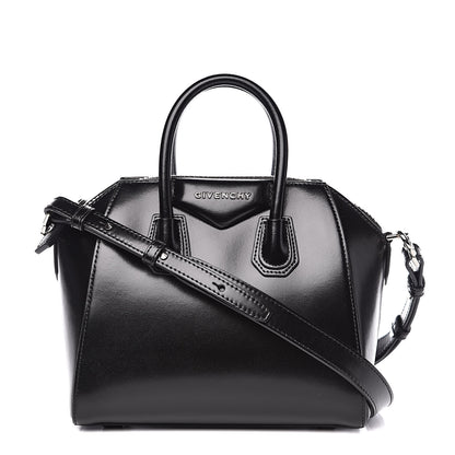 Givenchy Shiny Lord Calfskin Mini Antigona Black 1 of 11