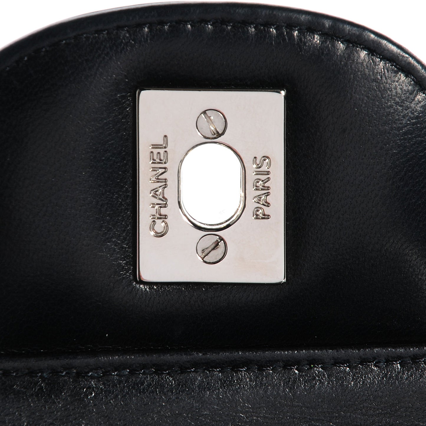 Glitter Patent Jumbo Single Flap Black