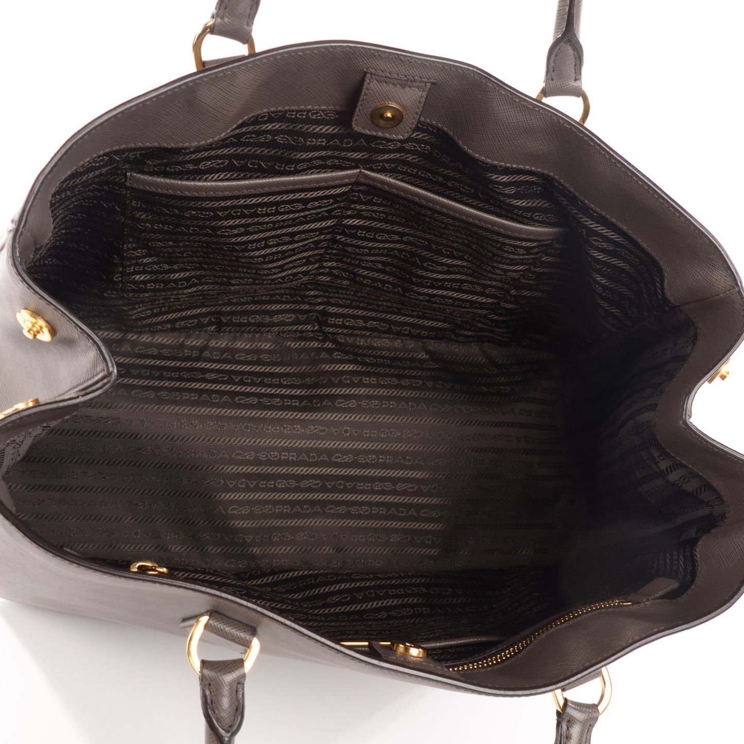 Saffiano Lux Large Tote Grafite
