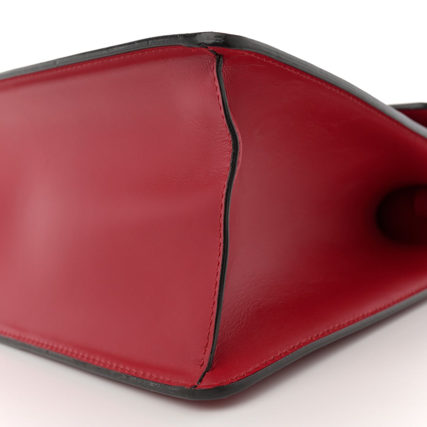Calfskin Medium Sylvie Top Handle Bag Hibiscus Red