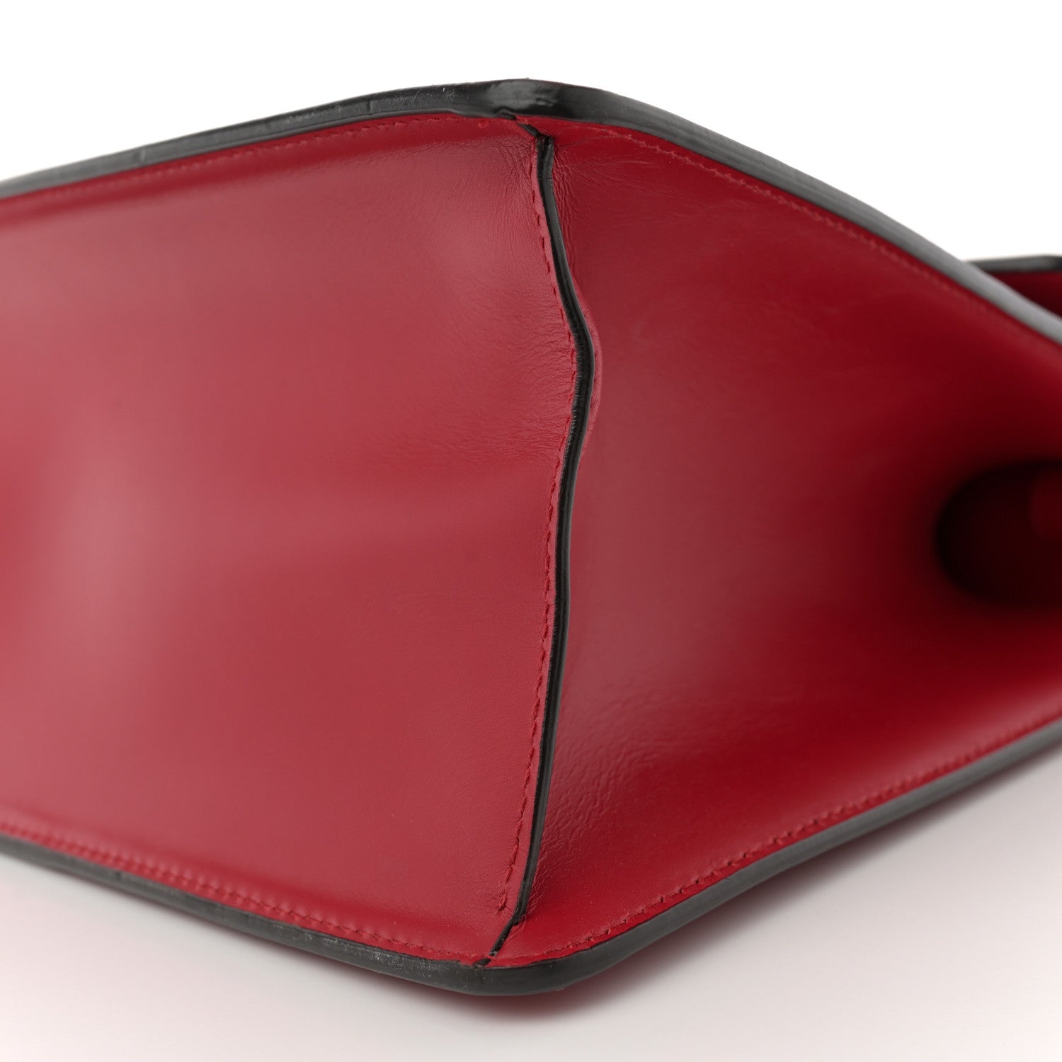 Gucci Calfskin Medium Sylvie Top Handle Bag Hibiscus Red 10 of 14