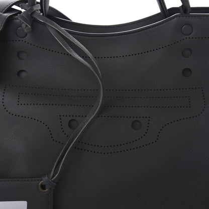 Balenciaga Veau Soyeux Perforated Blackout Hardware City Gris Fossile 11 of 11
