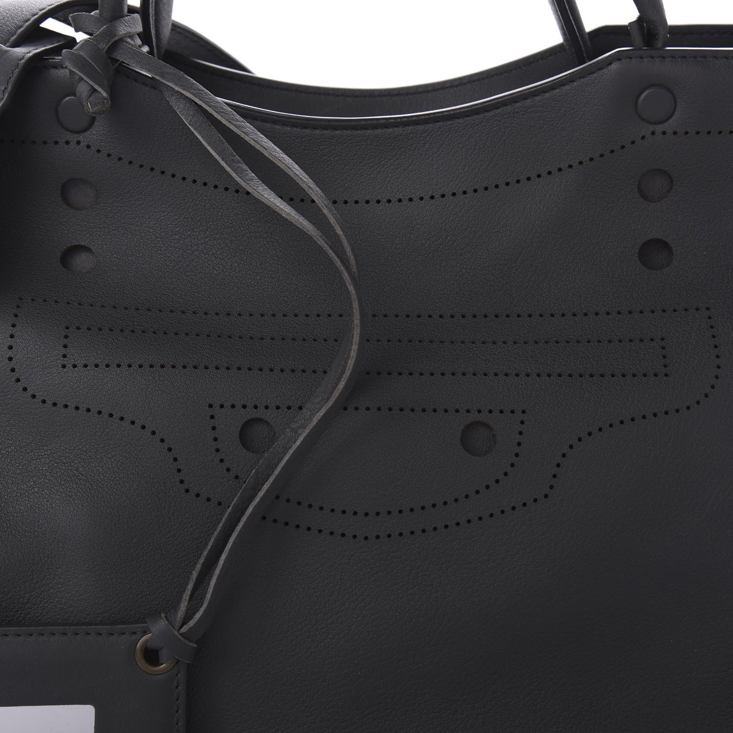 Balenciaga Veau Soyeux Perforated Blackout Hardware City Gris Fossile 11 of 11