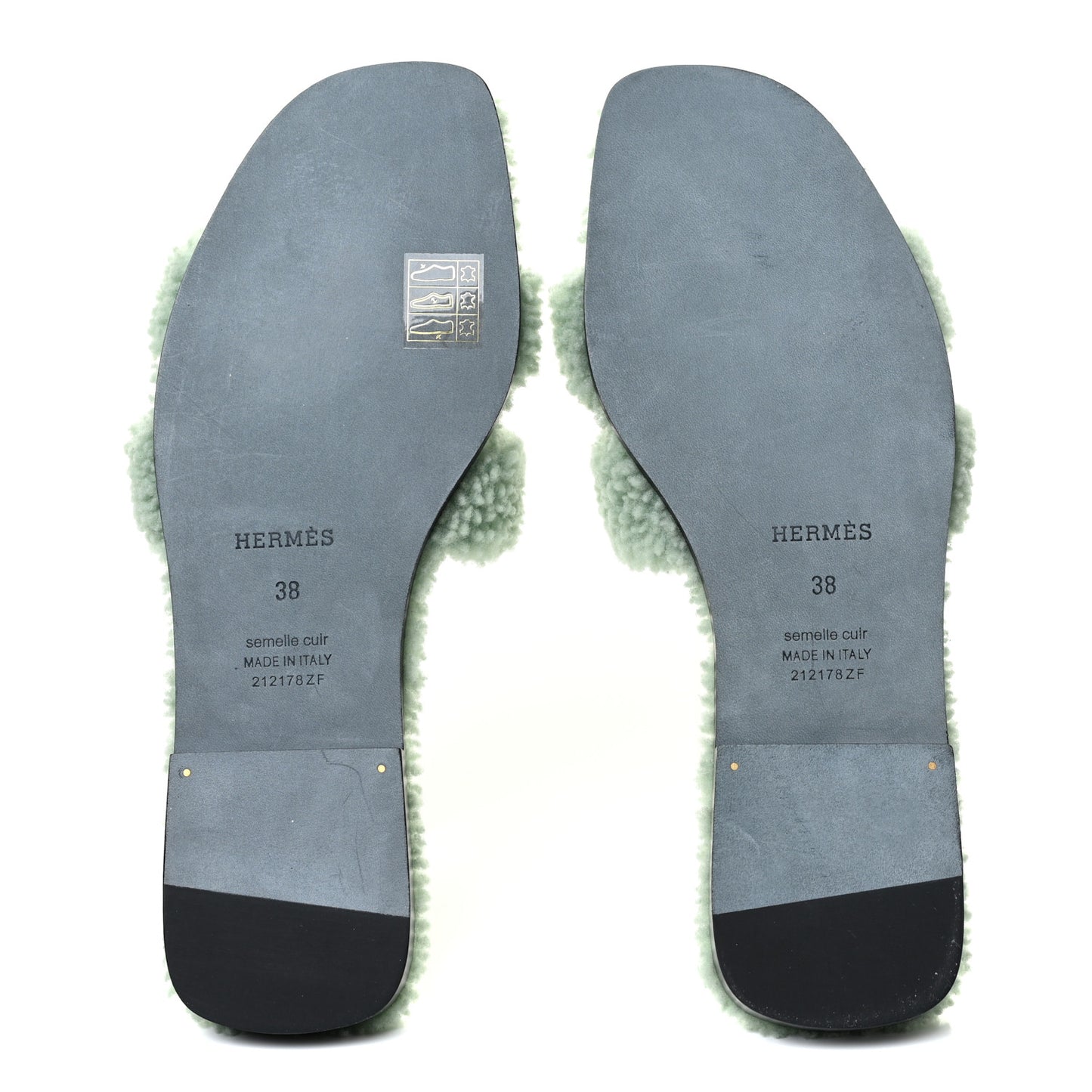 Woolskin Oran Sandals 38 Vert D'Eau