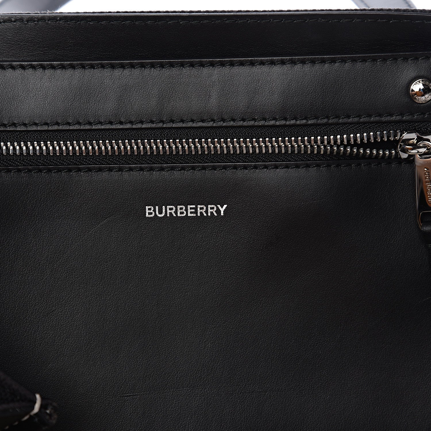 Burberry Canvas Lewes Tote Black 10 of 15